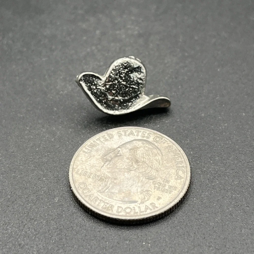 Cowboy‎ Hat Western Silver Tone Lapel Hat Pin
